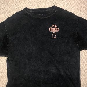 faded black t-shirt